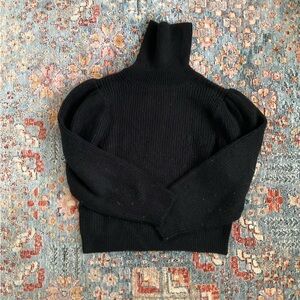 J Crew Black Turtleneck Sweater